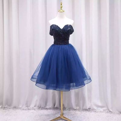 礼服裙女2018新款夏晚会晚礼服名媛短款生日聚会小礼服连衣裙7385